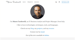 Desktop Screenshot of maurotaraborelli.com