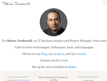 Tablet Screenshot of maurotaraborelli.com